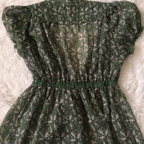 Max Studio bird pattern blouse - Picture 8 of 9